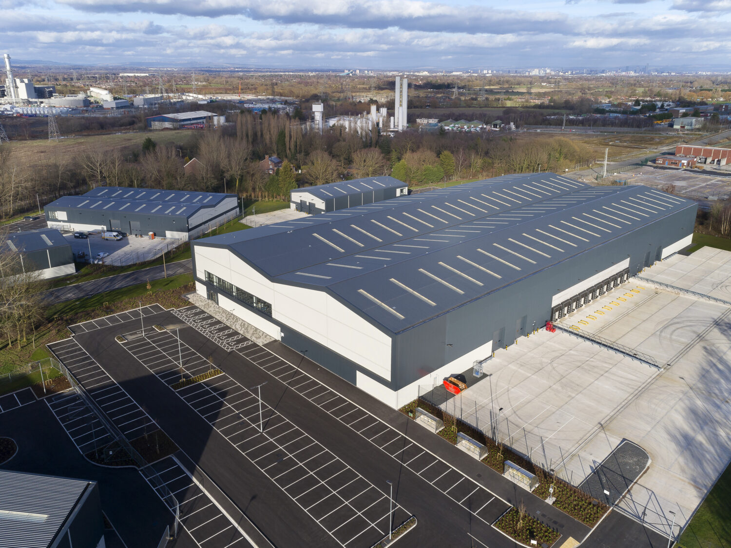 Carrington Gateway, Manchester - multi-unit industrial development for Wain Estates.