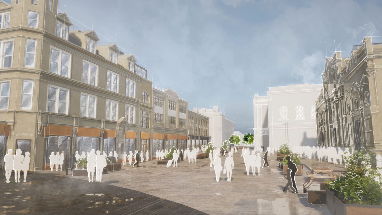 Accrington Town Centre - Regeneration of an historical town centre for Hyndburn Council.