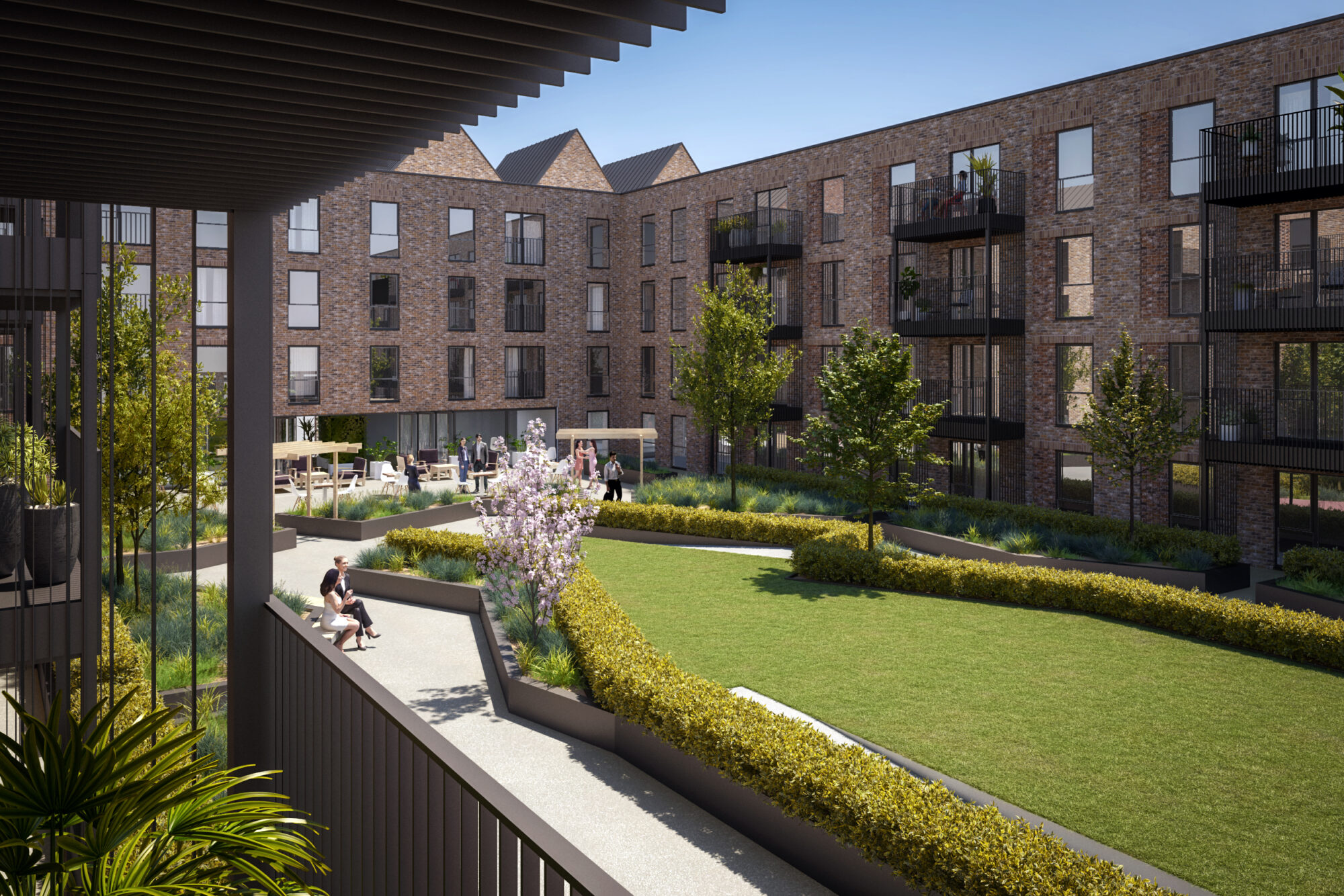 Courtyard view during the day