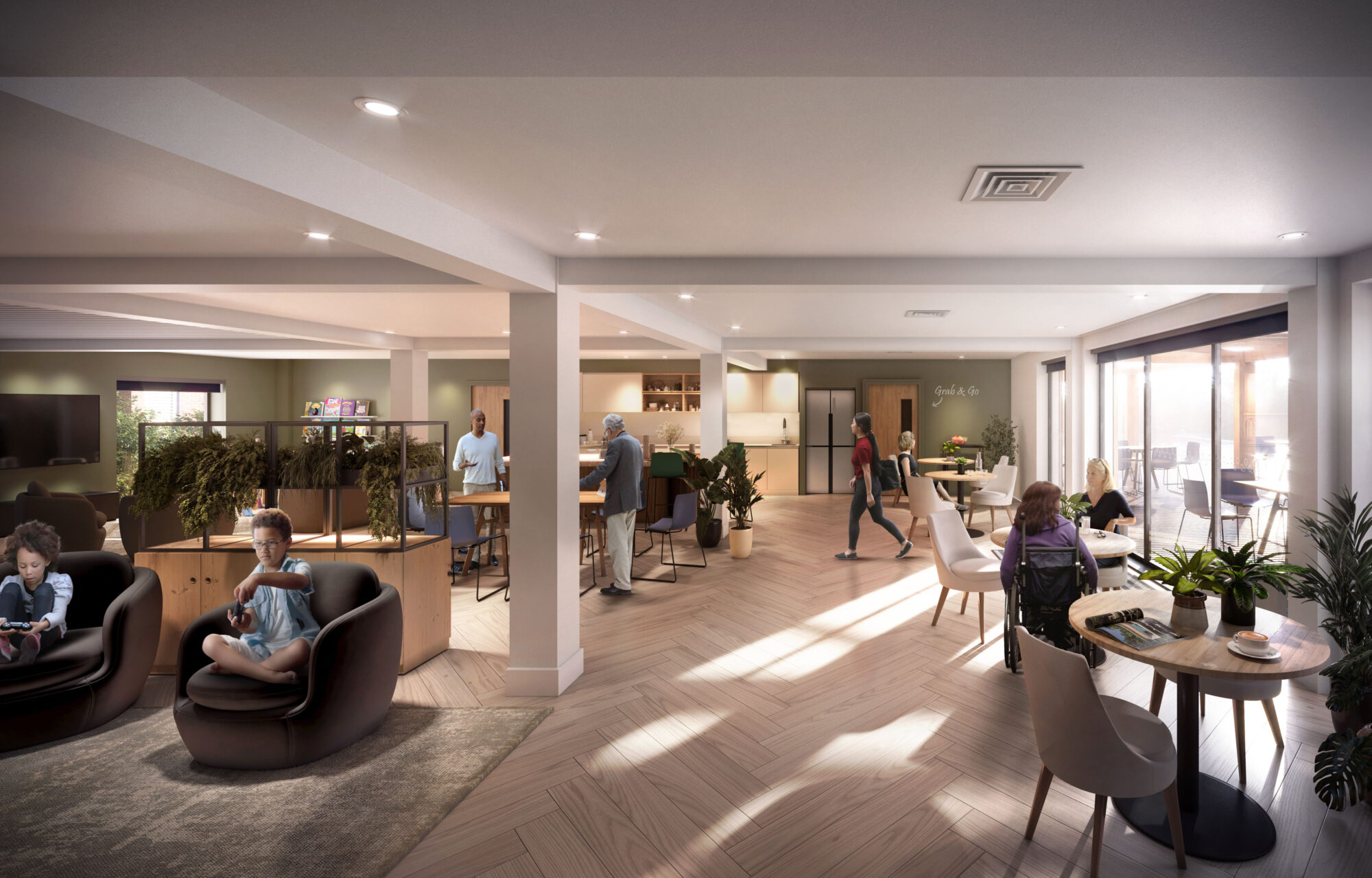 A shared space for families.
