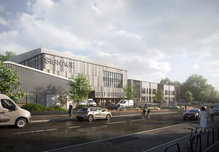 New self storage building on Bury New Road, Salford.