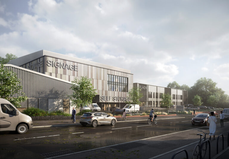 New self storage building on Bury New Road, Salford.