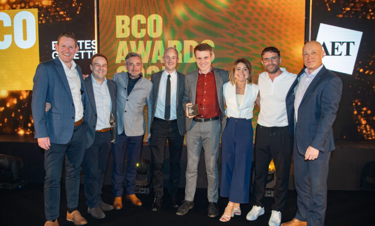 Some of the project Team behind BCO Innovation Award  winner, Oldham Spindles.