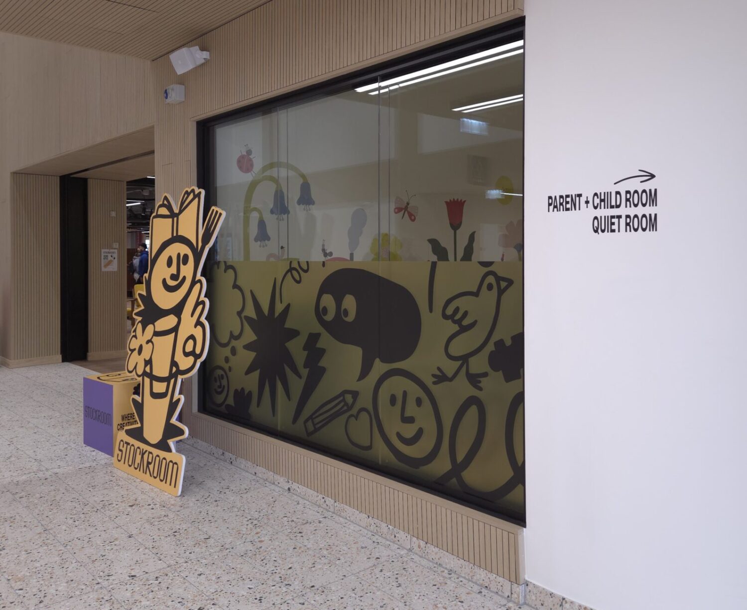A Parent and child room and a quiet room are provided for Merseyway visitors