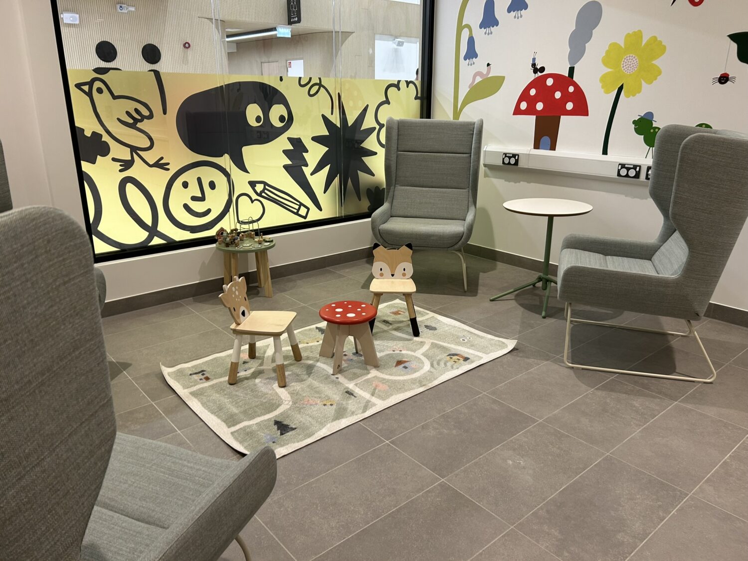 A Parent and child room and a quiet room are provided for Merseyway visitors