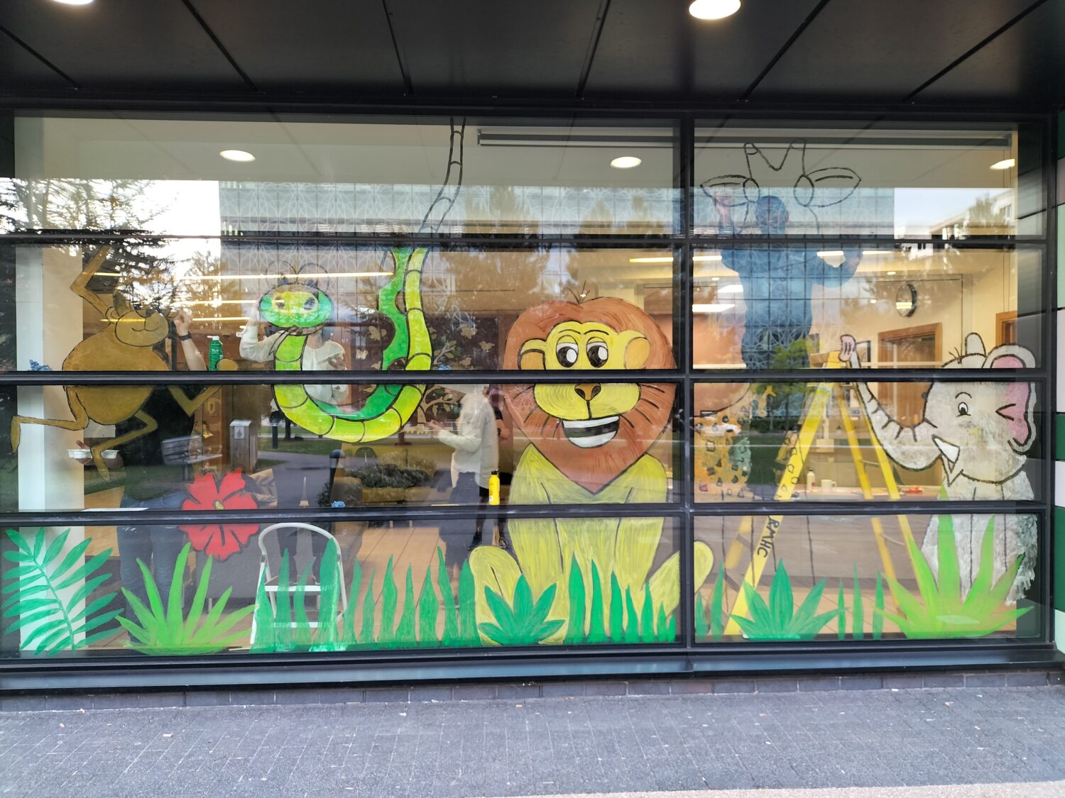 Window Painting for RMH Manchester's Jungle Party