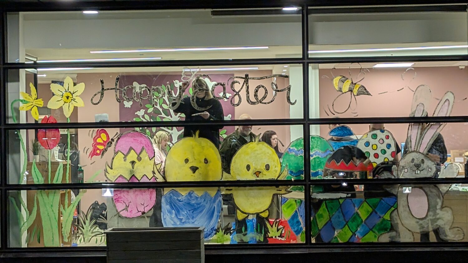 Window Painting for RMH Manchester at Easter
