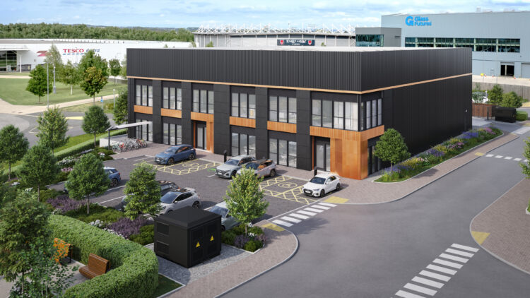 Project Halo in St Helens, designed by AEW Architects, a BREEAM 'Outstanding' industrial scheme.